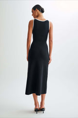 Knit Sleeveless Bodycon Sweater Dress