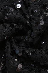 Sequin Strapless High Slit Maxi Dress