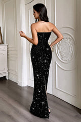 Sequin Backless Bodycon Party Dress
