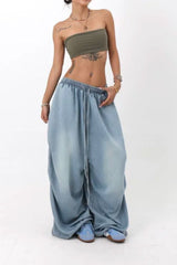 Loose Fit Wide Leg Street Jeans