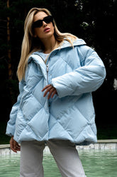 Loose Fit Quilted Cotton Jacket