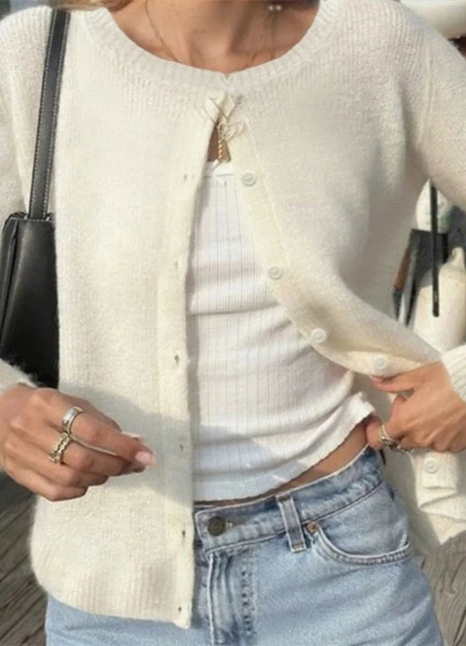 Soft Knit Solid Color Cardigan