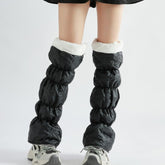Insulated Polar Fleece Mid Calf Leg Warmers