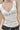 Striped V Neck Tie Crop Blouse Secondary image