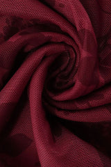 Mesh Floral Long Sleeve Bodycon Dress