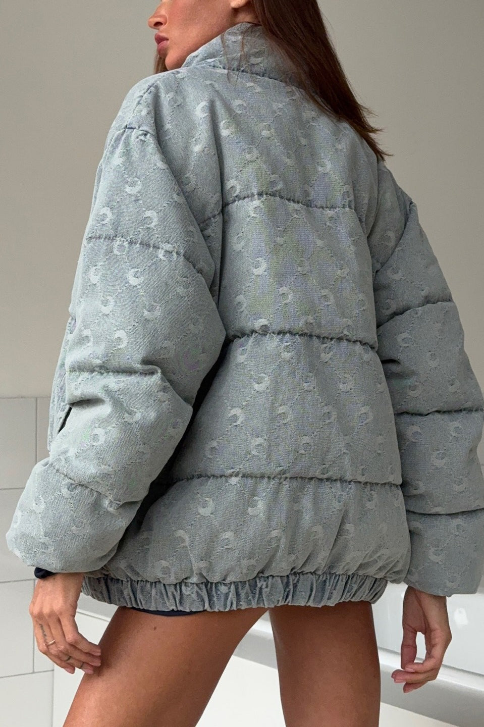Vintage Washed Moon Puffer Jacket