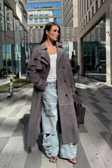 Belted Trench Casual Overcoat