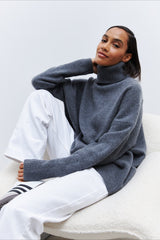 Anti Pilling Loose Turtleneck Sweater
