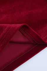 Strapless Velvet Bodycon Mini Dress