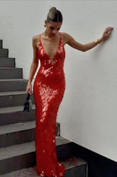 Low Cut Sleeveless Slip Dress