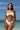 Solid 3D Floral Mini Skirt Three Piece Swim Set Secondary image
