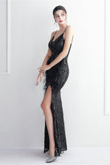 Intricate Beadwork Figure Hugging Gown Formal Dress