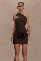 Strapless Ruched Bodycon Mini Party Dress