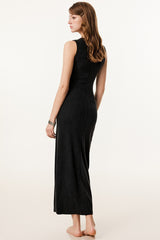 Slim Fitted Knit Tank Sweater Dress