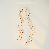 Polka Dot Elegant Long Skinny Neck Ribbon Scarf