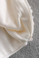 Bow Sequin Cut Out Long Sleeve Jacket