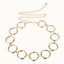 Geometric Large Ring Metal Waist Chain