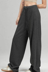Loose Wide Leg Slimming Versatile Knit Pants