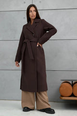Double Breasted V-Neck Casual Wool Overcoat