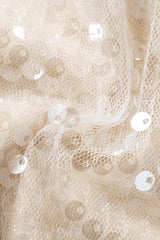 Halter Sequin Back Tie Tank Top