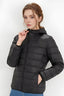 Lightweight Slim Fit Hooded Puffer Jacket S / Black
