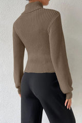 Sexy Hollow Out Turtleneck Sweater