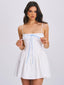 Malia Drop Waist Corset Graceful Lace Up Back Mini Dress XXS / US Dresses