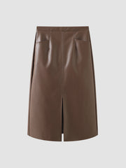 Eternity Nightshade Graceful PU Leather Skirt Skirts