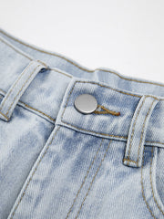 Denim Straight Graceful Leg Jeans Jeans