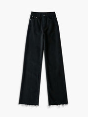 Denim Straight Graceful Leg Jeans Black / XS Jeans