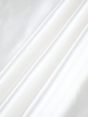 Zippered Satin Graceful A Line Midi Skirt Skirts