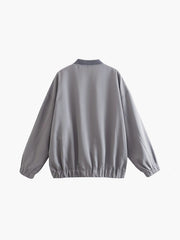 Utility Pockets Graceful Bomber Jacket Jackets