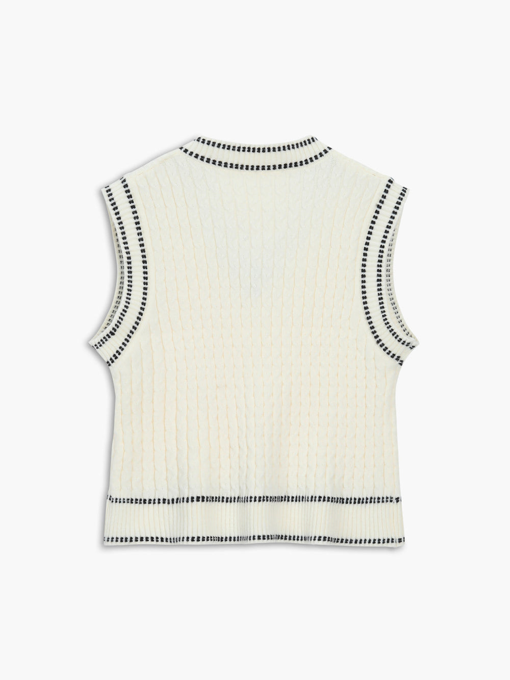 Weekend Wishes Graceful Sweater Vest Sweaters L