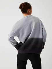 Cloud Nine Fuzzy Trendy Ombre Oversized Sweater Sweaters L