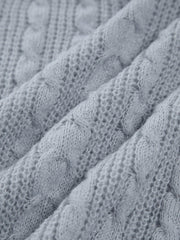 Cable Knit Graceful Oversized Sweater Sweaters L