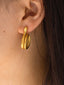 Snake Charming Shape Earrings Gold / One Size Earrings