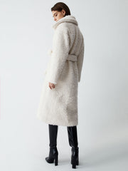 Warm Embrace Graceful Furry Trench Coat Fleece Jackets