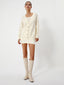 Cream Short Sweater Trendy Dress With Matching Cardigan Apricot / XS Sweaters L