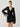 Ruffled Long Sleeve Trendy Tie Patchwork Short Dress Secondary image