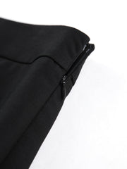 Two Tone Graceful Pleated Long Skirt Skirts