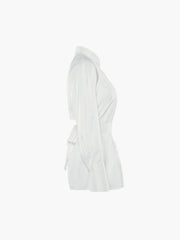 Cut Out Button Trendy Down Collar Shirt Shirts