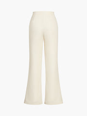 Solid Tube Top With Modern Wide Leg Pants Set Pant Sets