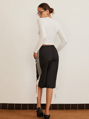 Bow Detail Plain T Shirt T Shirts