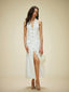 Cotton & Linen Pocket Detail Halter Neck Tie Back Dress White / XS Dresses