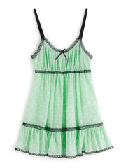 Lace Trim Floral Mini Dress Mini Dresses