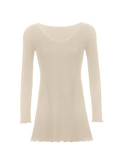 Simple Knitted Long Sleeve Mini Dress Mini Dresses