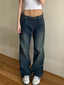 Vintage Blue Wash Boyfriend Jeans Blue / S Boyfriend Jeans