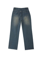 Vintage Blue Wash Boyfriend Jeans Boyfriend Jeans