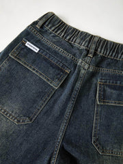 Dark Wash Vintage Baggy Boyfriend Jeans Boyfriend Jeans
