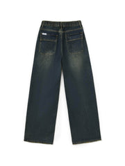 Dark Wash Vintage Baggy Boyfriend Jeans Boyfriend Jeans